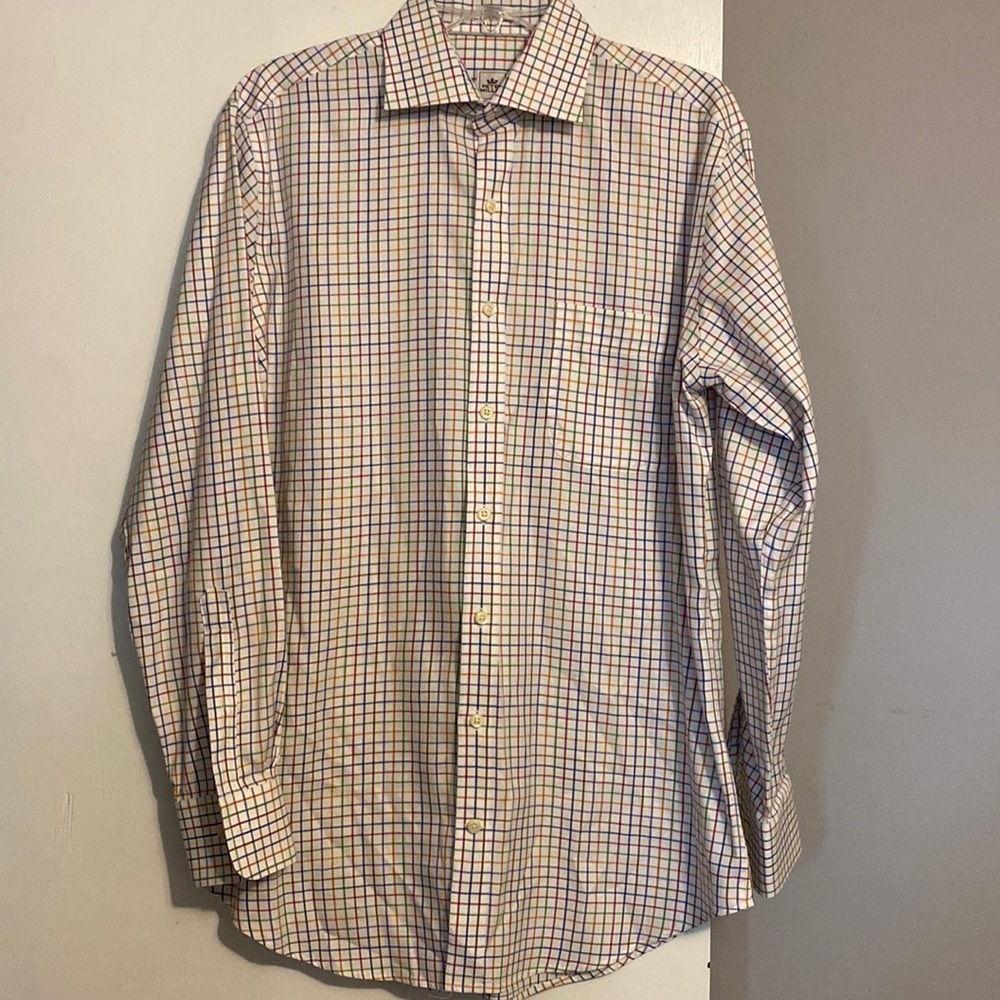 Peter Millar Men’s Long Sleeve Button Down Dress Shirt